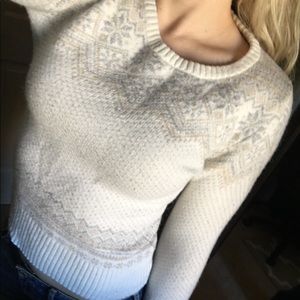 Cream holiday sweater